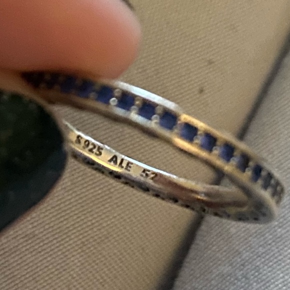 Blue Pandora Heart Ring - Picture 4 of 4